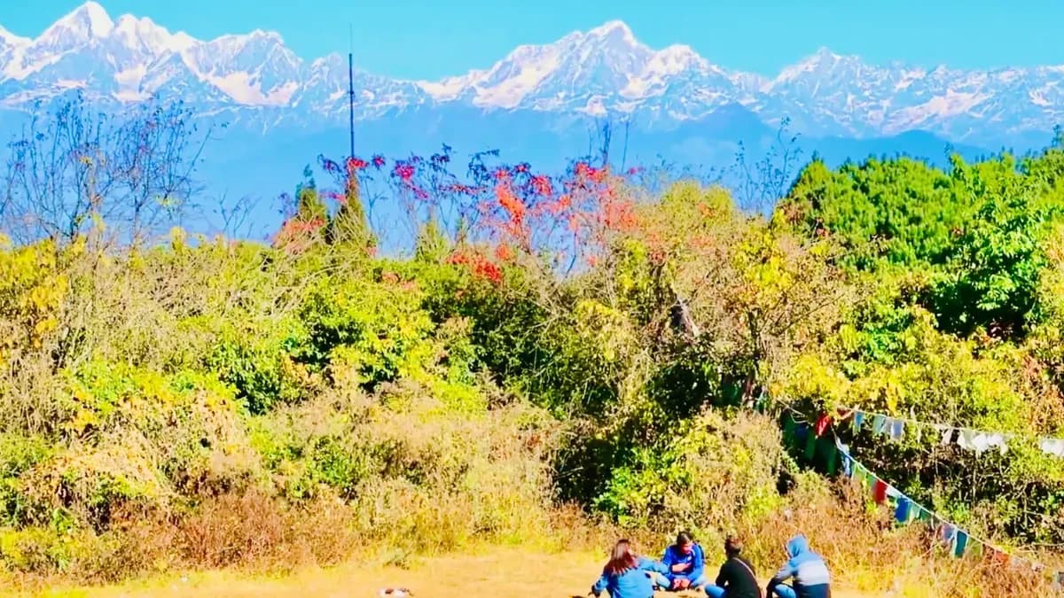 Himalayas View From Nagarkot Hil