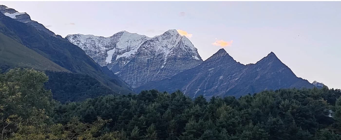 During Everest Base Camp Trek in Namche Bazaar