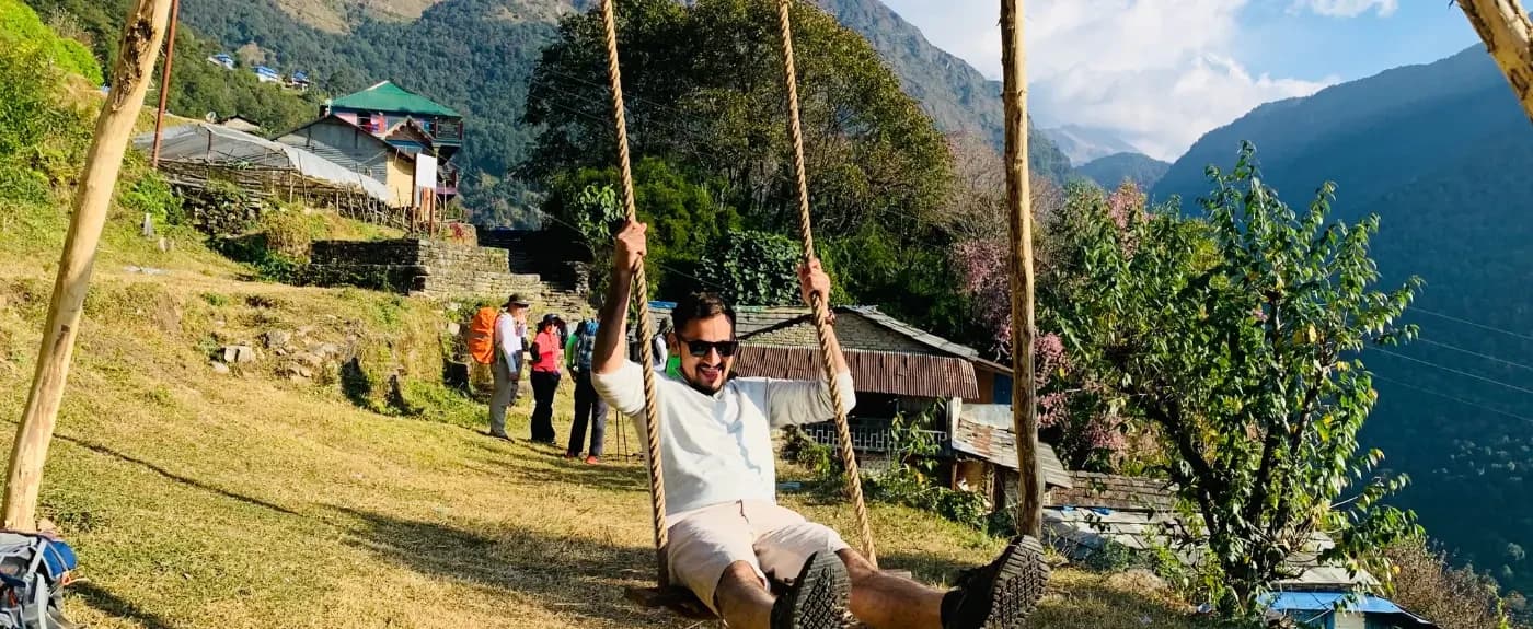 enjoying-bamboo-swing-in-Dashain