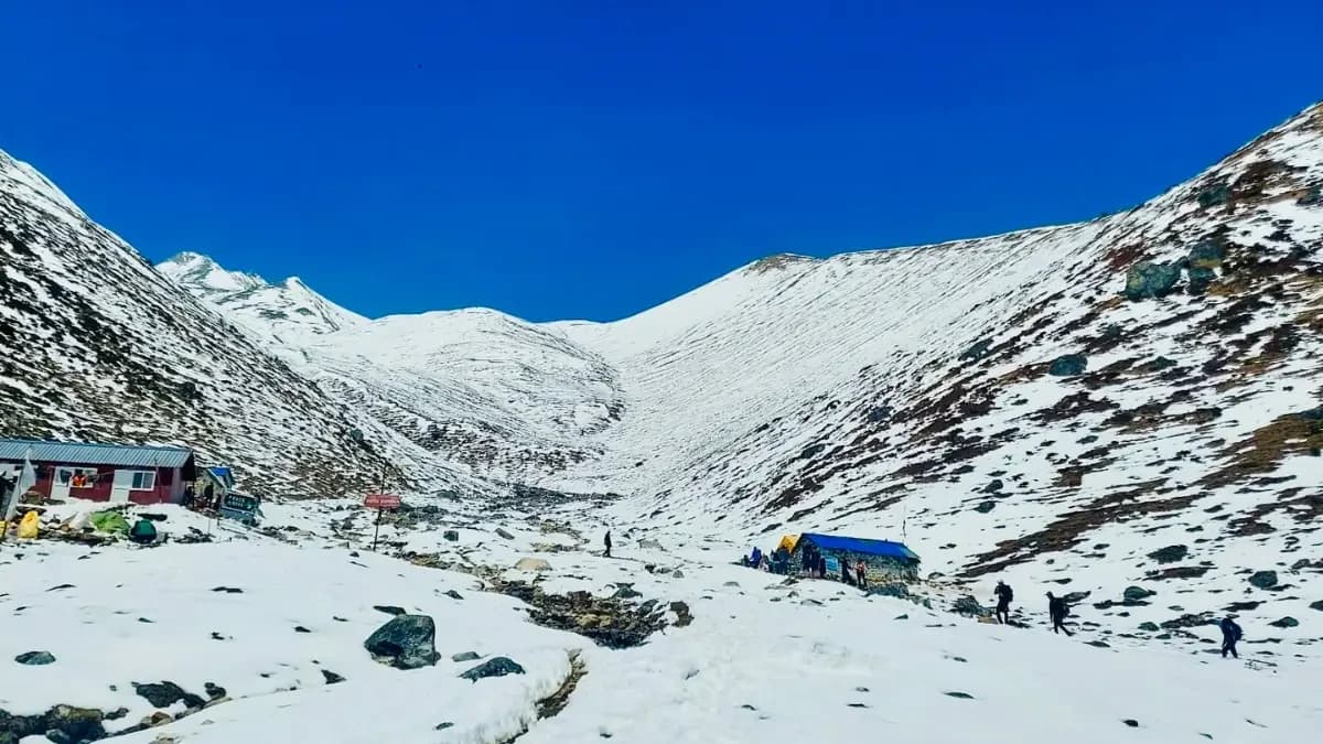Way to Larkya La Pass in Manaslu