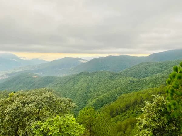 Beautiful hills during champadevi hike