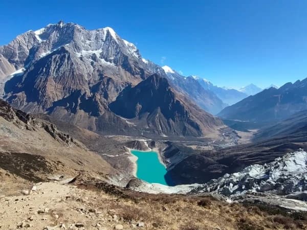 Birendra lake in manaslu circuit trekking