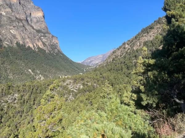 During annapurna circuit trek