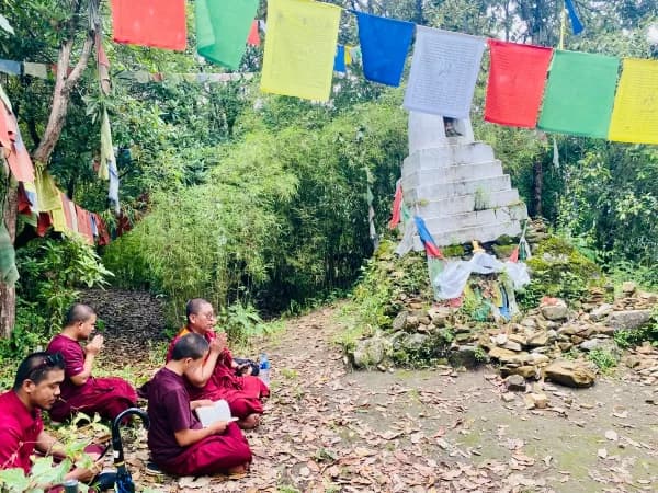 Tiny monastry in champadevi