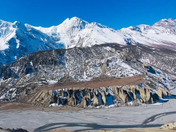 Beautiful Landscape In Annapurna Circuit Trek