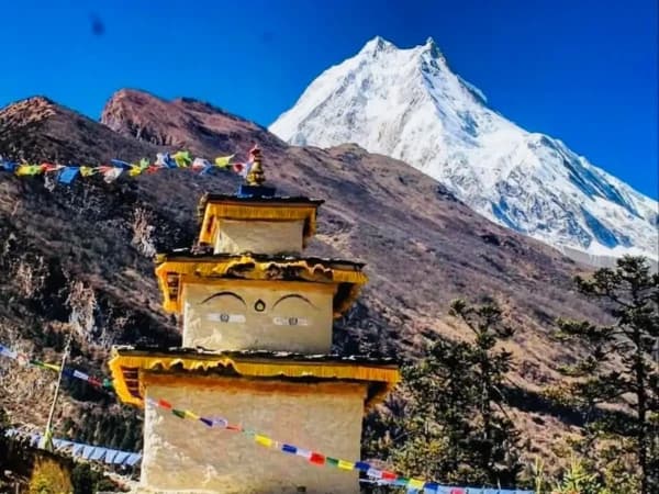 Beautiful Manaslu View During Trek