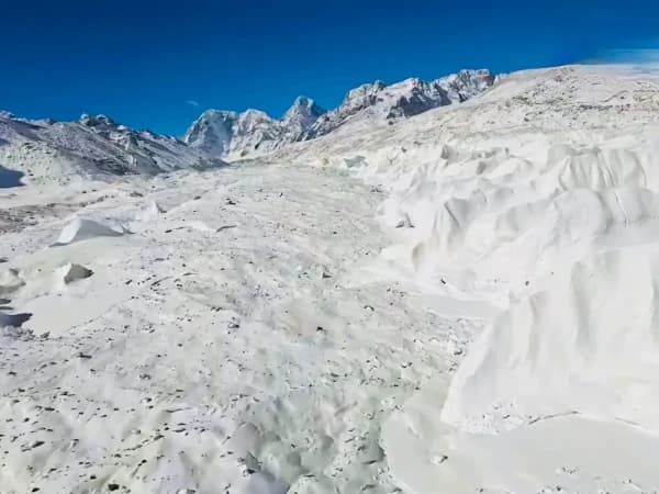 During Everest Helicopter Tour At Kala Patthar