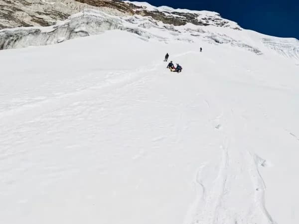 During Island Peak Climb