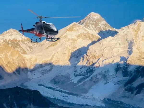 Everest View During Breakfast At Everest Heli Tourtourpatthar