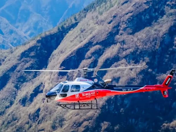 Helicopter In Everest Trek