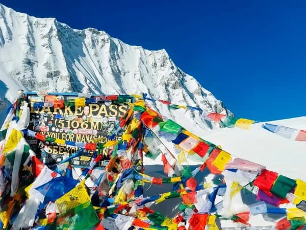 Larkya La Pass During Manaslu Circuit Trek