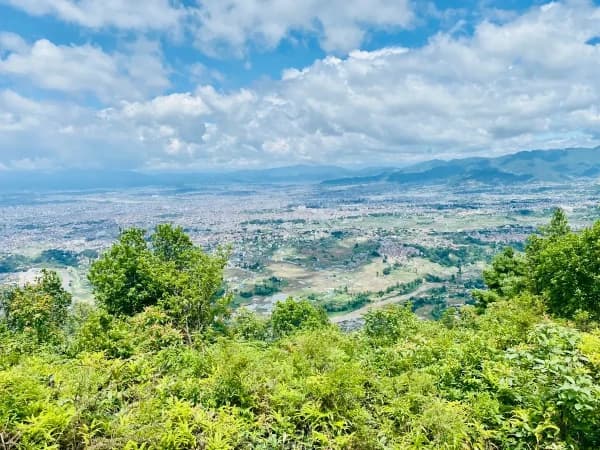 Midway On The Champadevi Kathmandu View