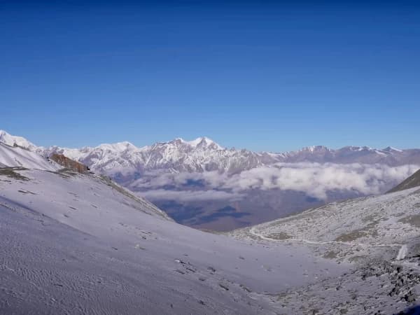 Mountain Views From Annapurna Circuit Trek Tilicho Lake
