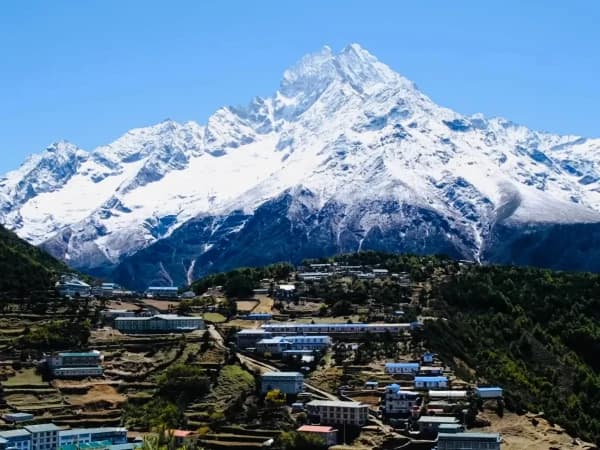 Namche Bazaar In Everest Trek