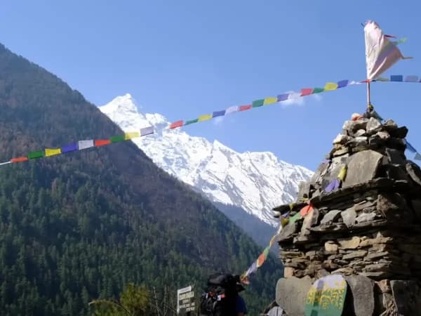 Near Lamagaun In Tsum Valley Trek