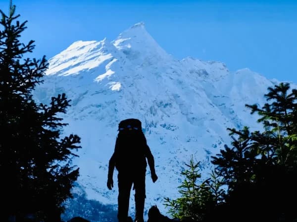 Near Puyngeyn Gompa During Tsum Valley Manaslu Trek