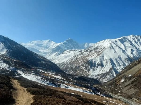 Near Thorong La Pass In Annapurna Region