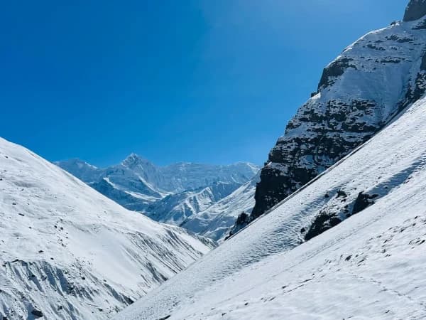 On The Way Annapurna Three High Passes
