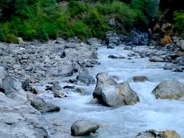 River In Tsum Valley