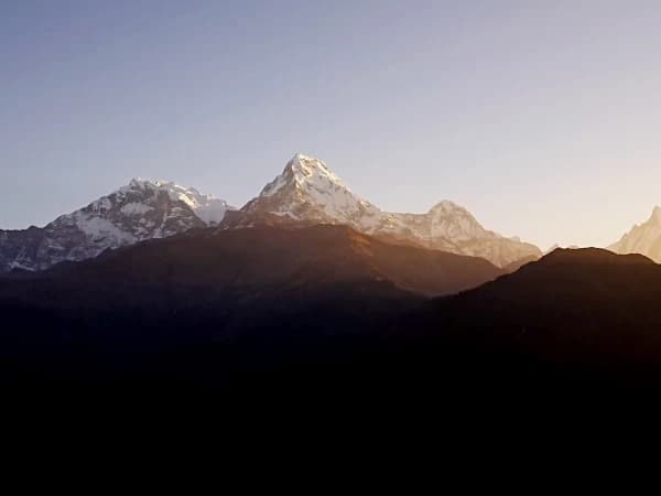 Sunrise View From Annapurna Circuit Trek Tilicho Lake