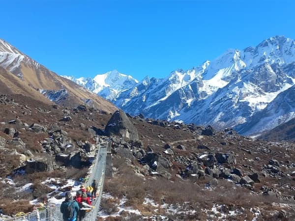 Suspension Bridge Durung Langtang Gosaikunda Trek
