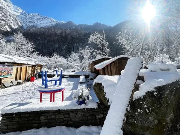 Tea House In Kapuche Glacier Lake