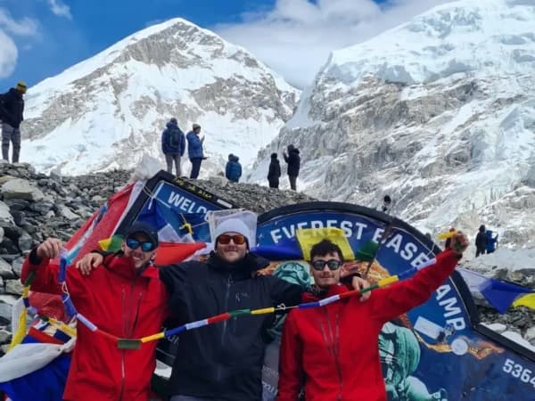 Trekkers In Everest Base Camp