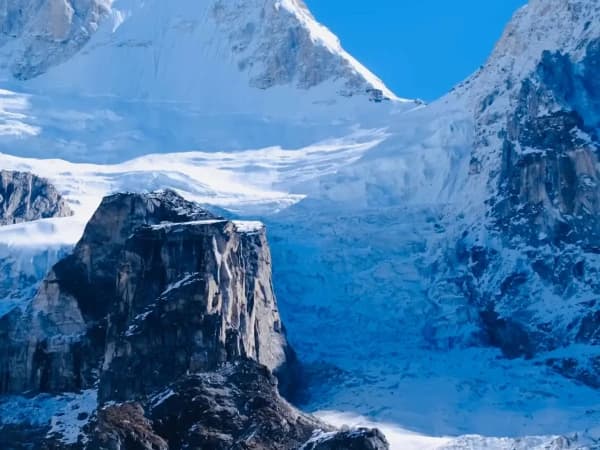 Views From Kanchenjunga South Base Camp Oktang