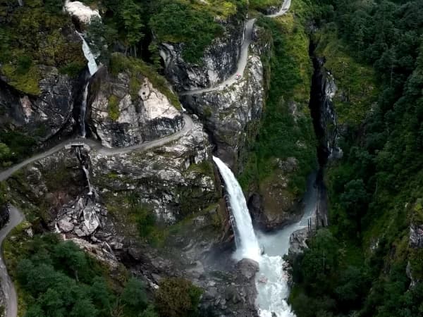 Waterfall In Short Annapurna Circuit Trek