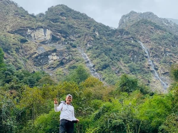 Waterfalls In Bamboo Annapurna Region