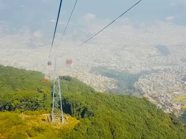 Way To Chandragiri By Cable Car